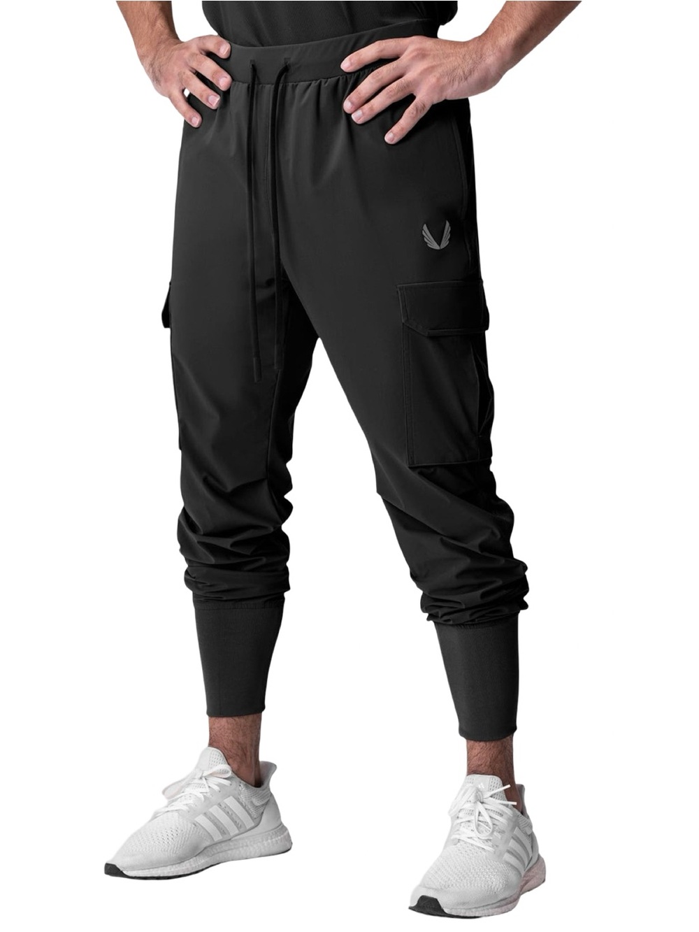 ASRV Men’s Size S Black Tetra Lite Ice Cargo High Rib Performance Joggers